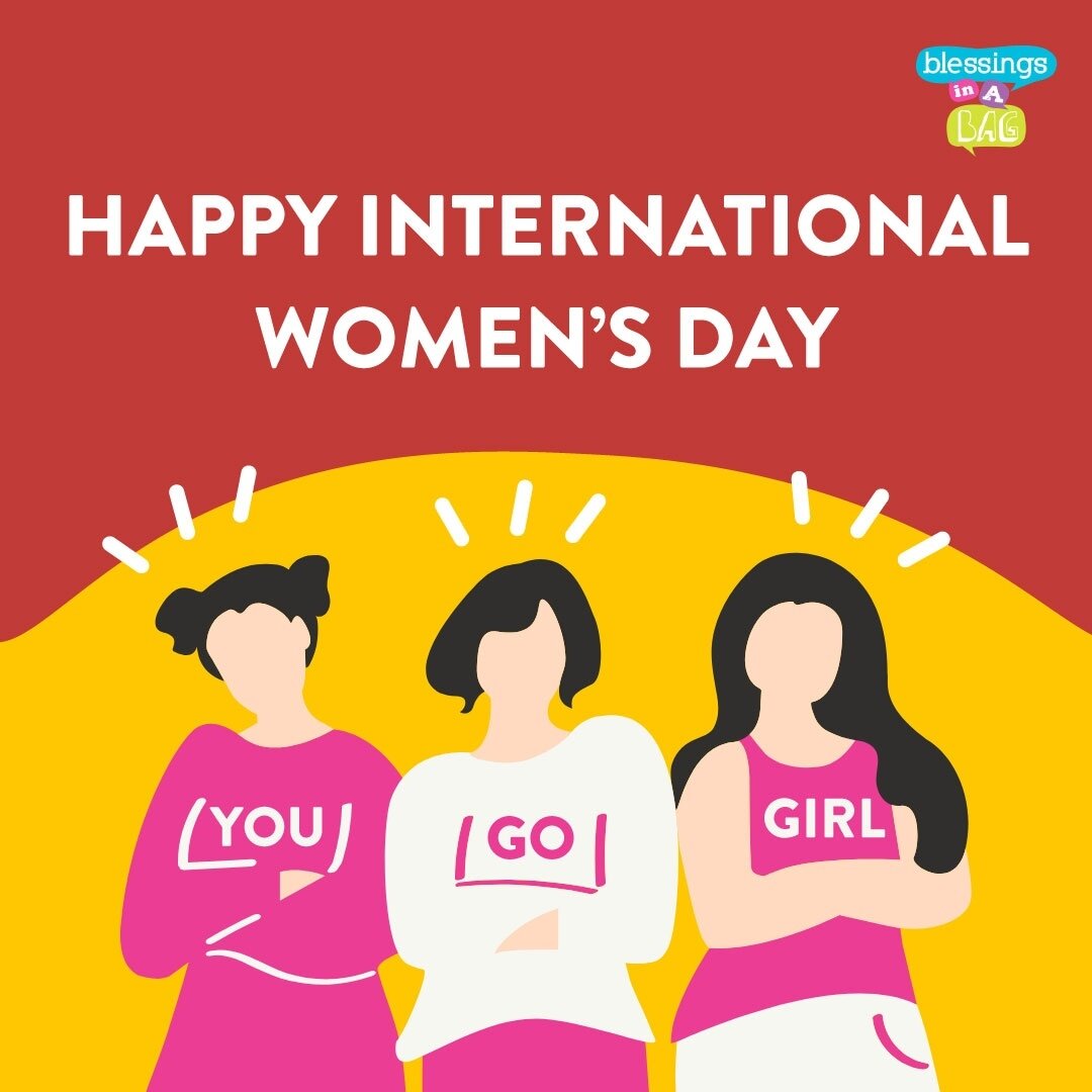 Happy International Women's Day to all the amazing women out there! 🙆🏻&zwj;♀️ Today, we celebrate all moms, sisters, daughters, friends, colleagues and leaders out there.⁠
⁠
More importantly, we celebrate the all the women behind Blessings in a Bag