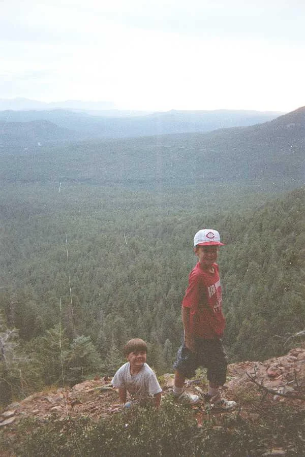 Exploring the Mogollon Rim, Arizona circa 95ish