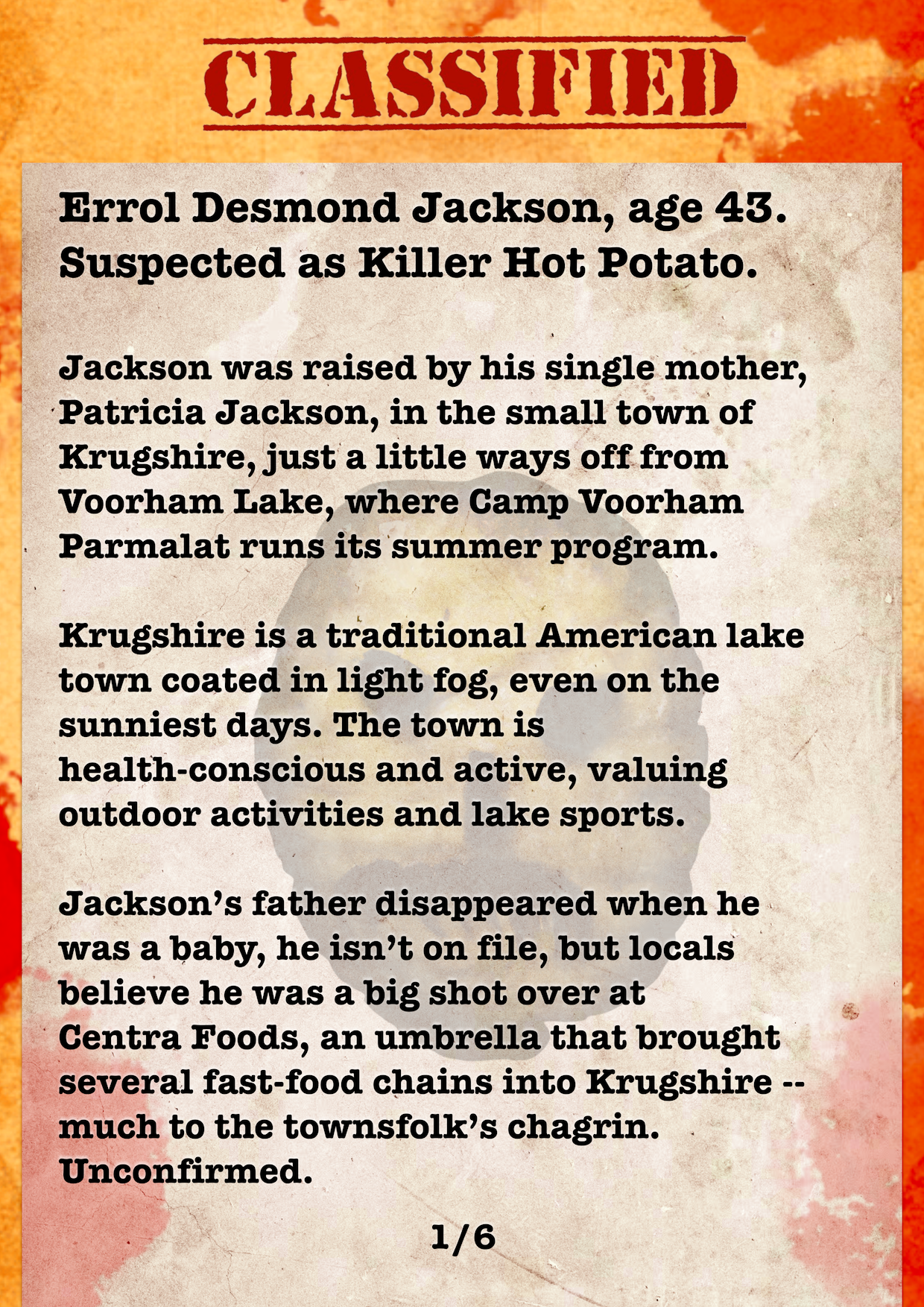 rohilaniruth.com - Killer Hot Potato - Classified Notes #1.png
