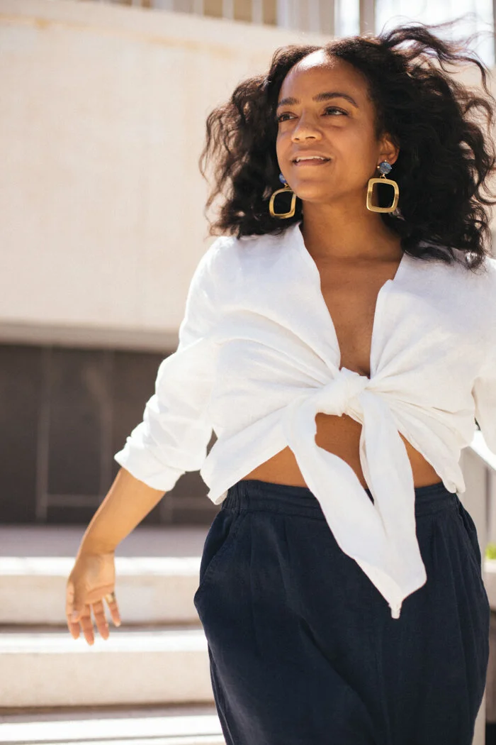 THE LOUNGER TIE-FRONT TOP | 2 COLORS 