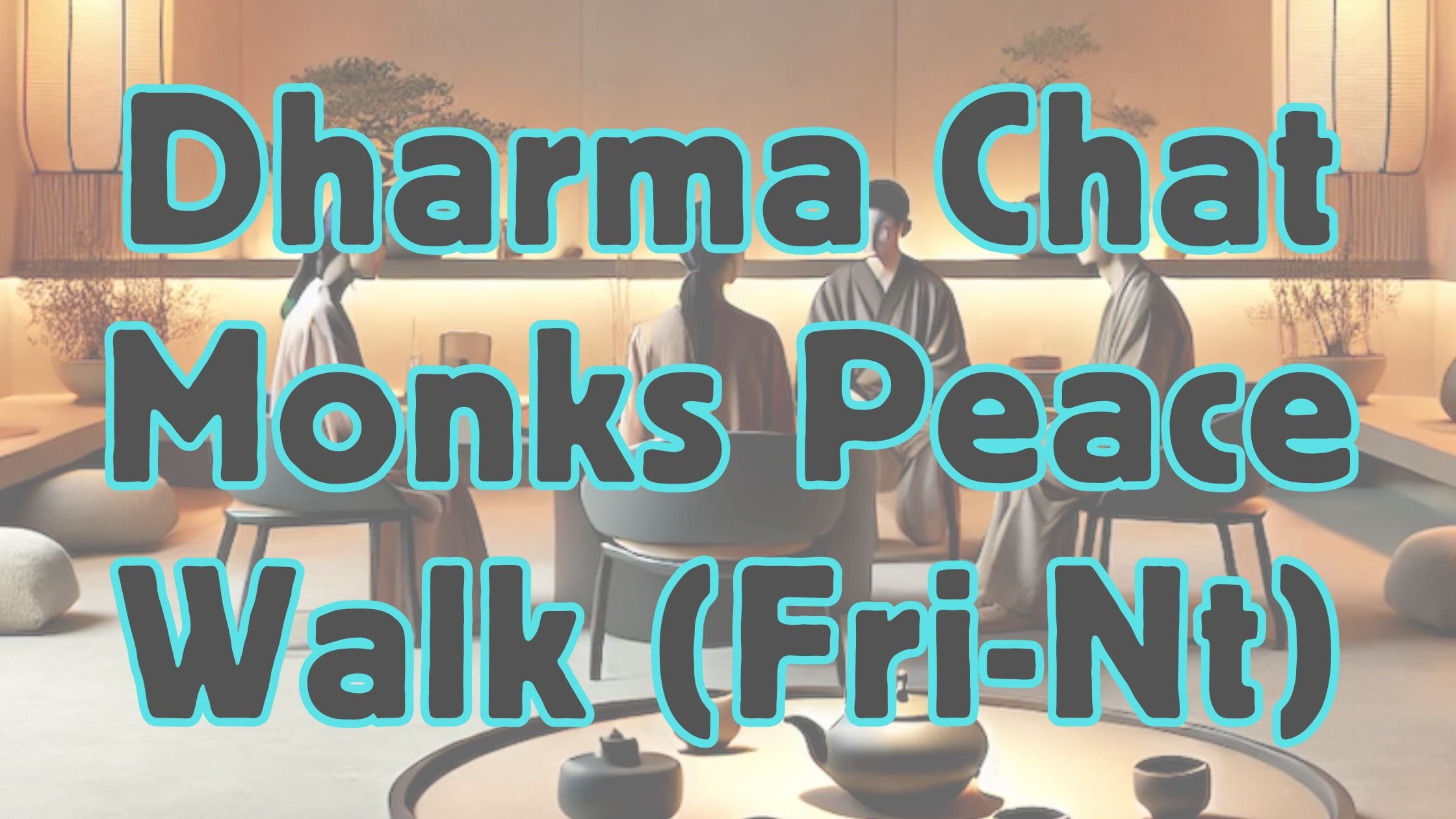 Dharma Chat Sharing - Monks Walk for Peace (Friday night virtual)
