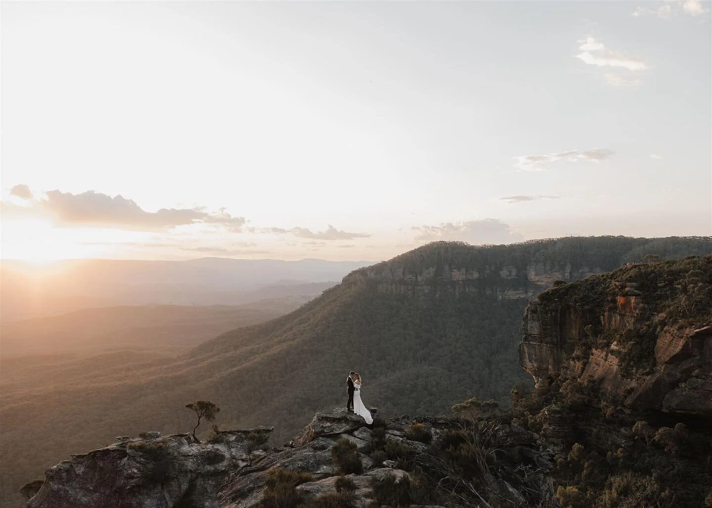 Last light in the Blue Mountains with Courtney &amp; Tyler