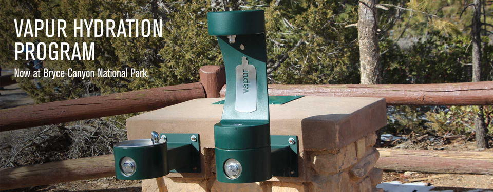 Vapur, Vapur Hydration, Water, Fountain, Bottle, Refill Station, National Park, The Wayward Post