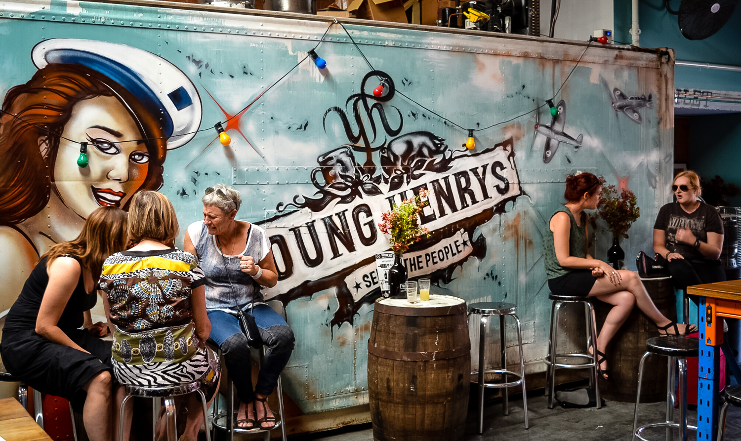 Young Henrys outdoor seating. Photo by Julia Reynolds.