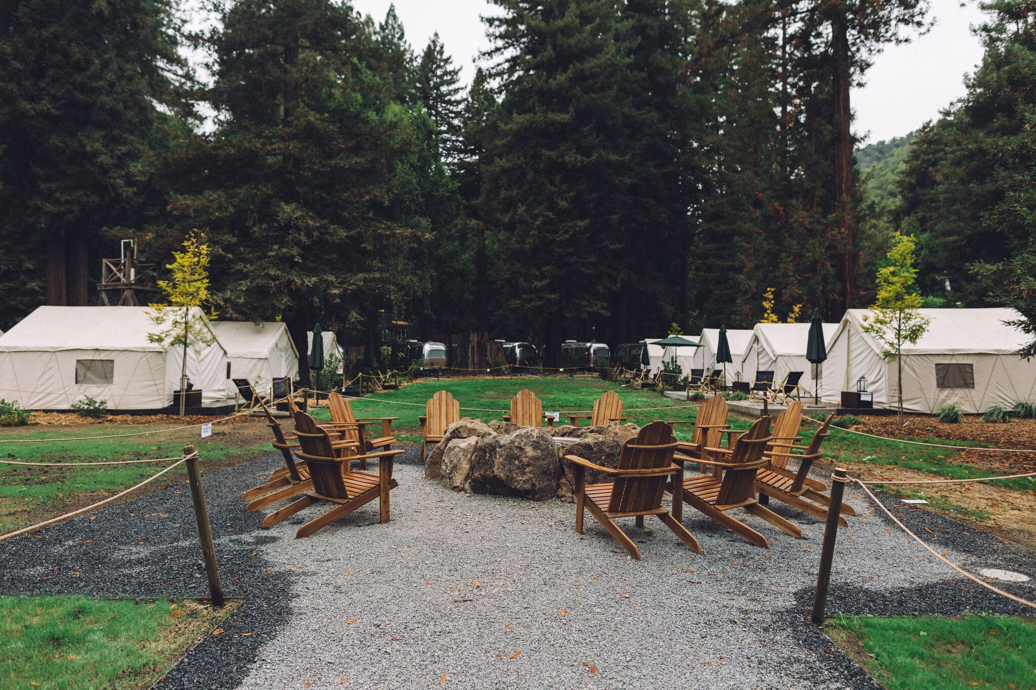 Outdoor community fire pit. Photo Melanie Riccardi