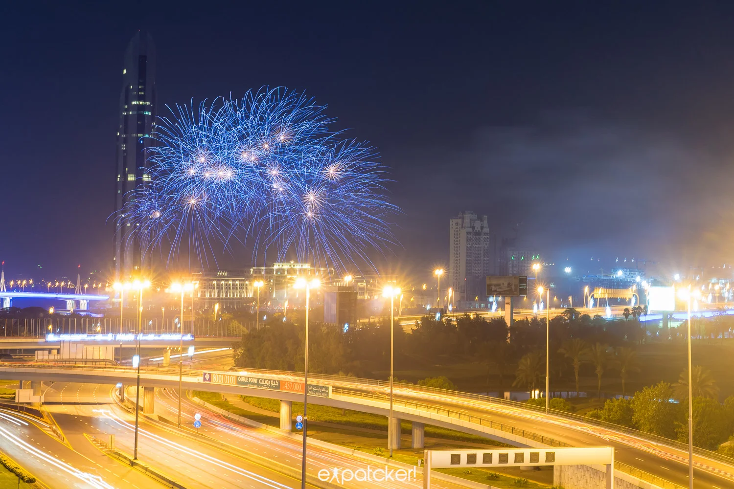 More fireworks! not really sure where this ones where shot from, maybe Dubai Festival City?