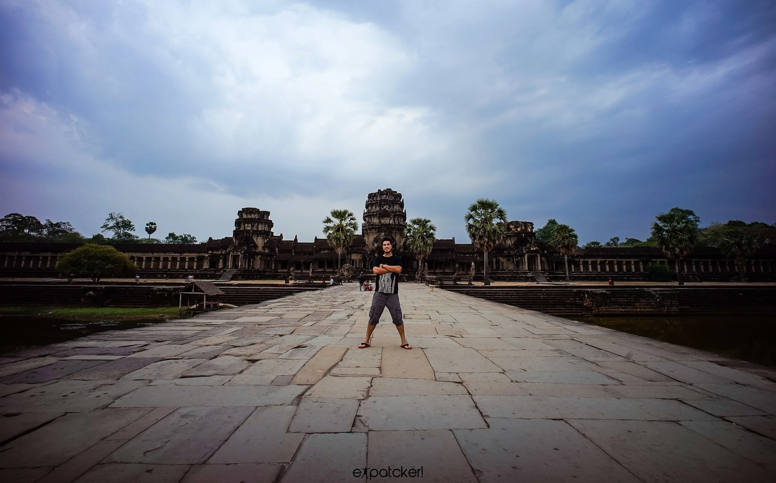 The entrance to the amazing Angkor Wat &nbsp;- Lots of luck for me to get this pic practically without people!&nbsp;Sony a7 with voightlander 15mm f.4.5 ISO 100