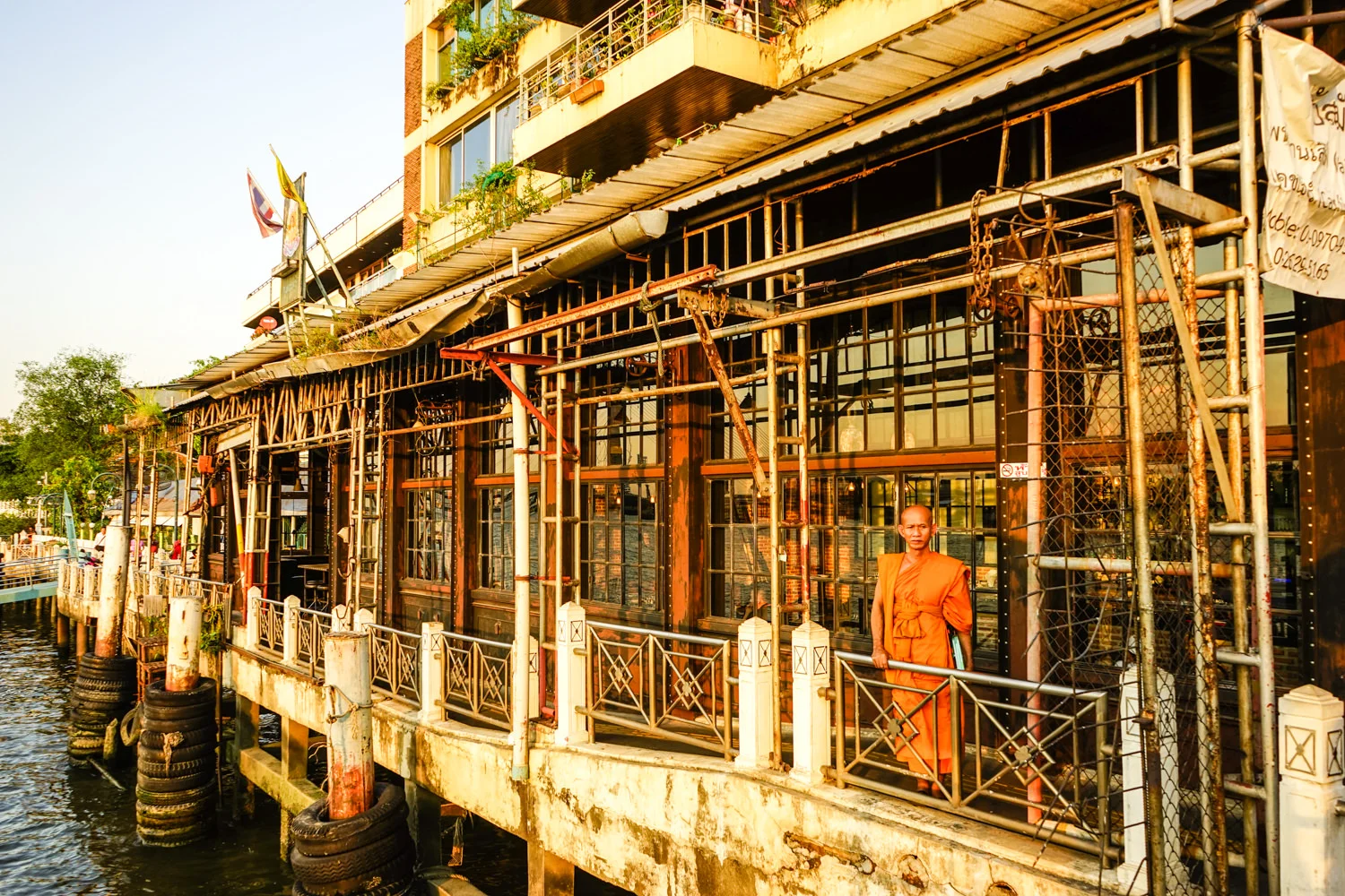 Monk over the river, one of my favourites from this trip. Sony a7, FE28-70mm @28, 1/60sec ISO 100