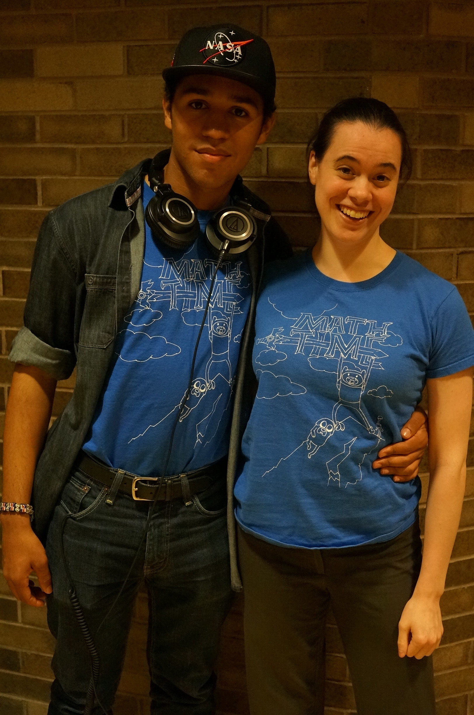 Abrahan and Halimeda wear their 2013 program t-shirt!