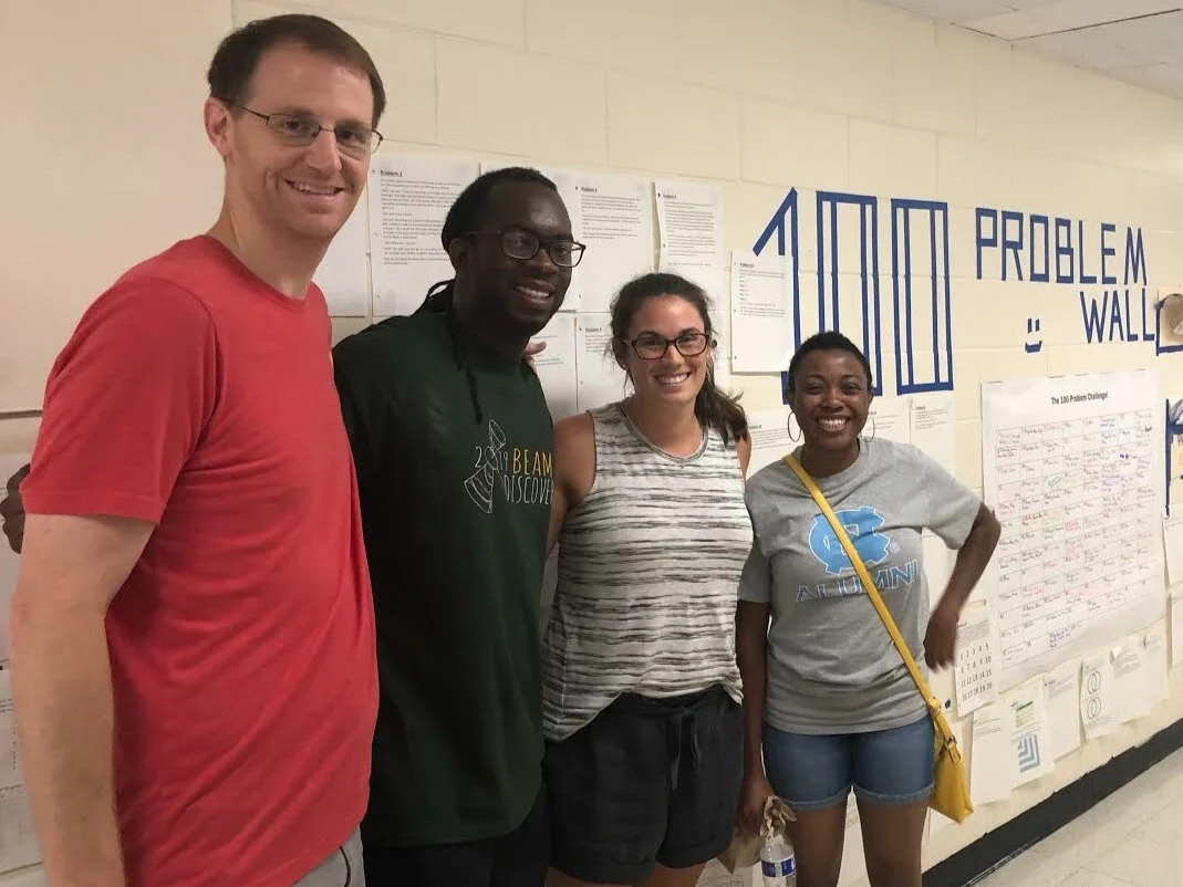 MTR visits BEAM Discovery NYC to see the program in action. (From left to right: Chuck Butler, Austin Bettis, Caroline O’Hare, and Jordan Latham.)