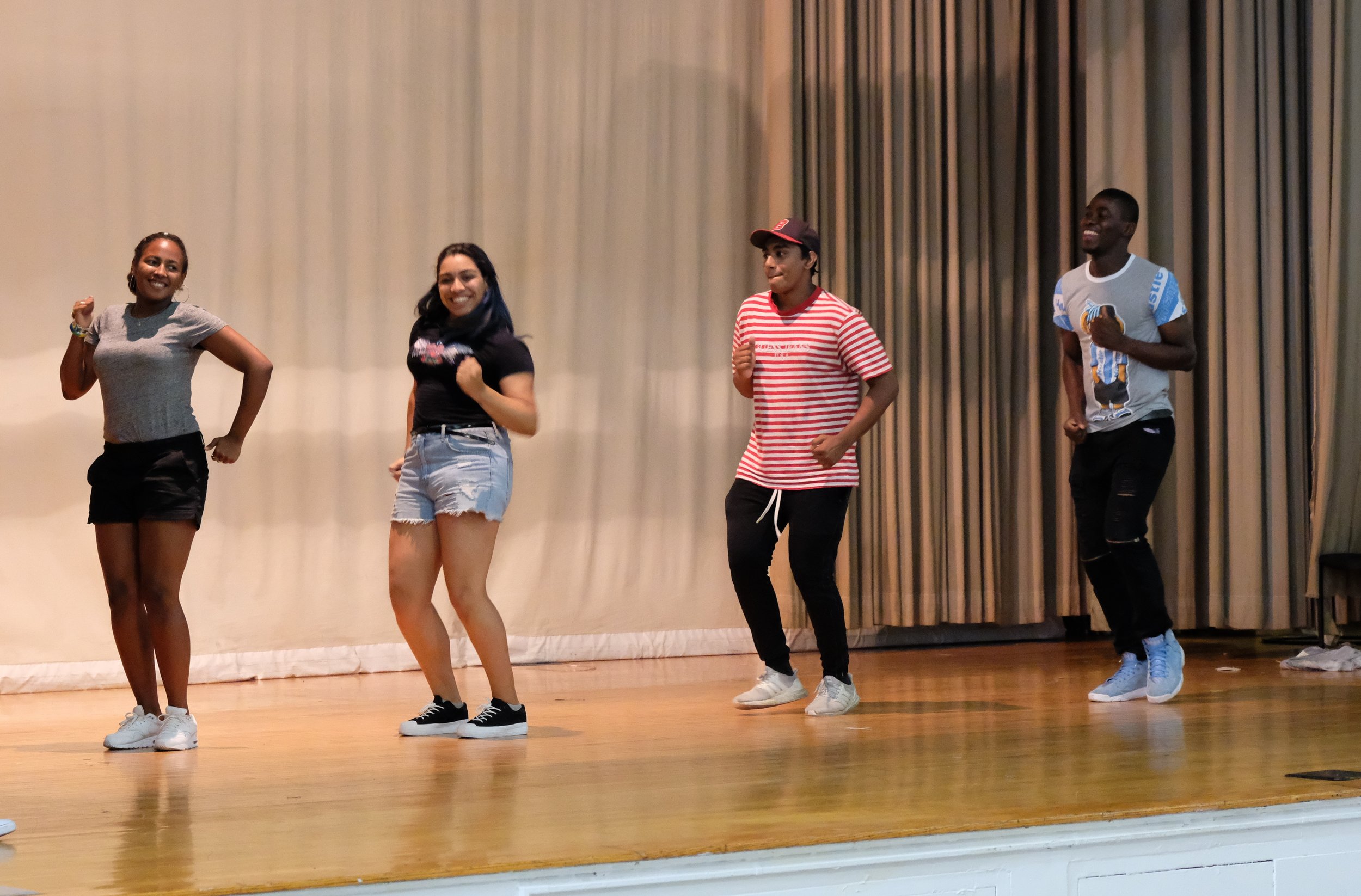  Each summer, counselors and students participate in a camp-wide talent show! In 2019, Zeñia and a few other counselors performed a choreographed dance routine. 