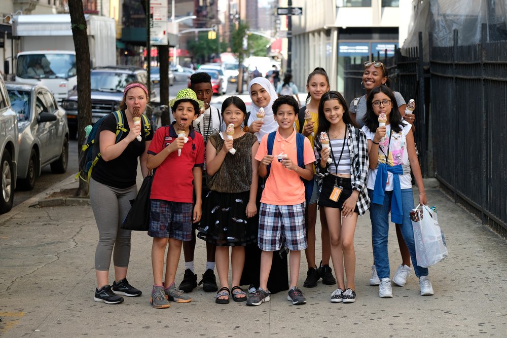  Zeñia was a junior counselor at BEAM Discovery in 2019. She stands in the back row on the far right. 