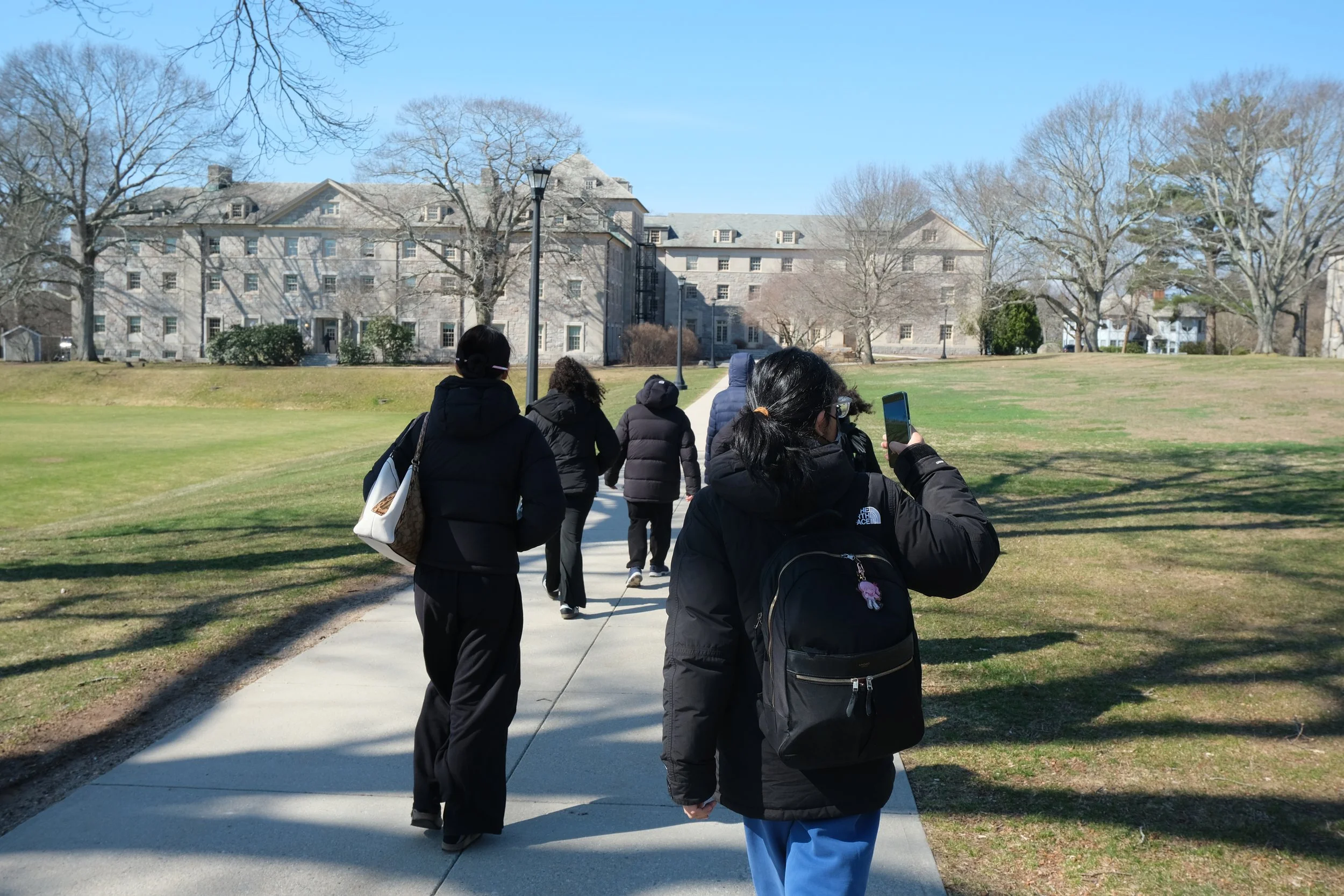  NYC students tour Connecticut College.  