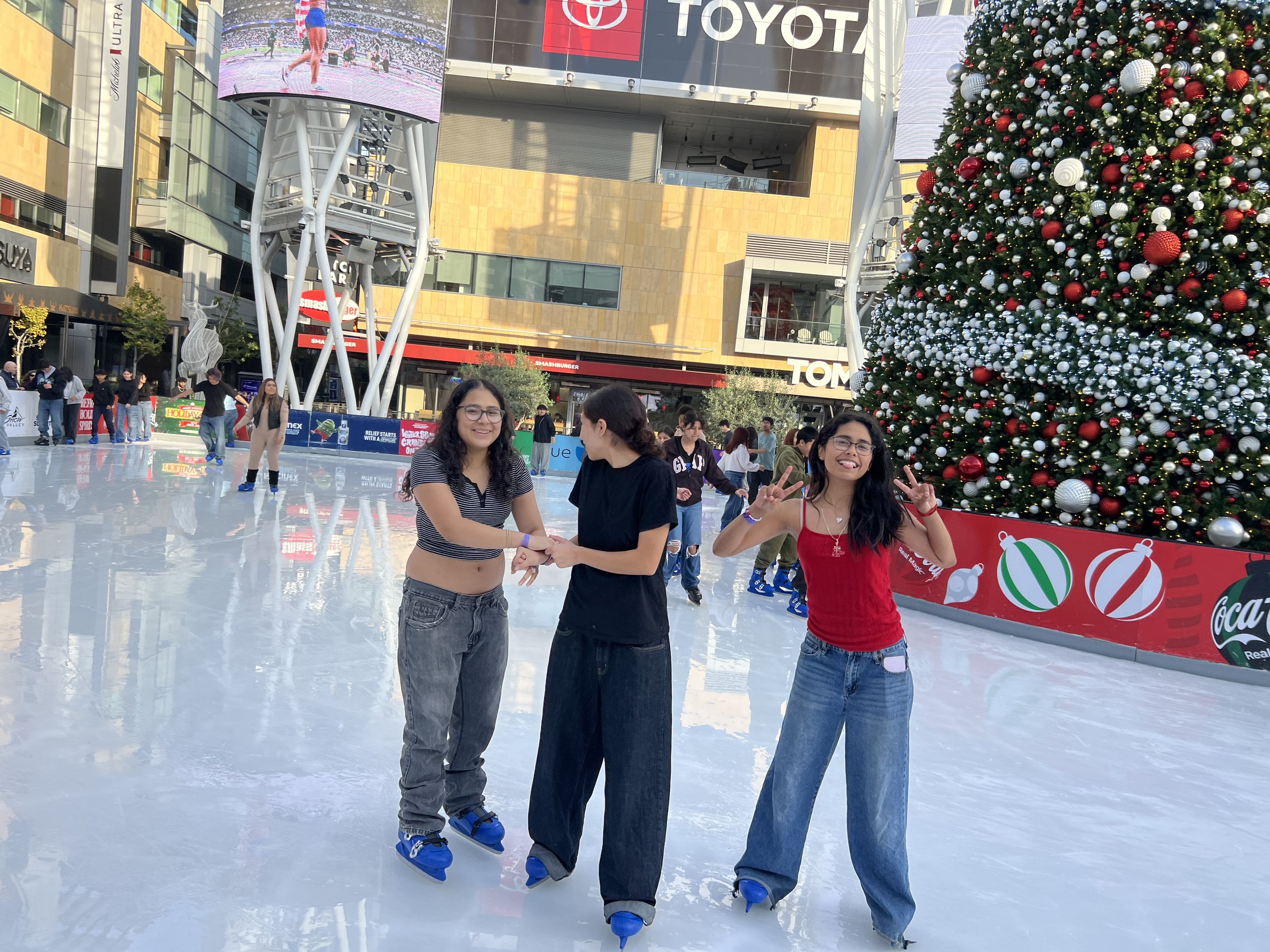  LA students celebrate the end of the fall semester with some ice skating! 