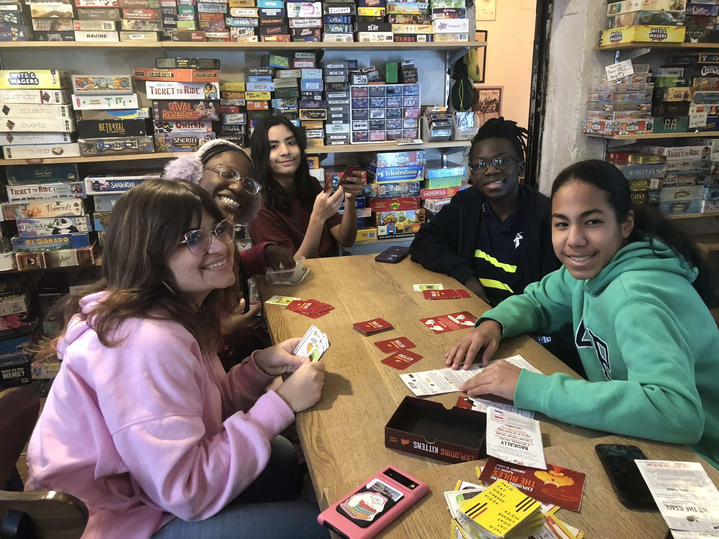  NYC students start off the spring semester with a trip to Manhattan’s oldest board game cafe, the Uncommons! 