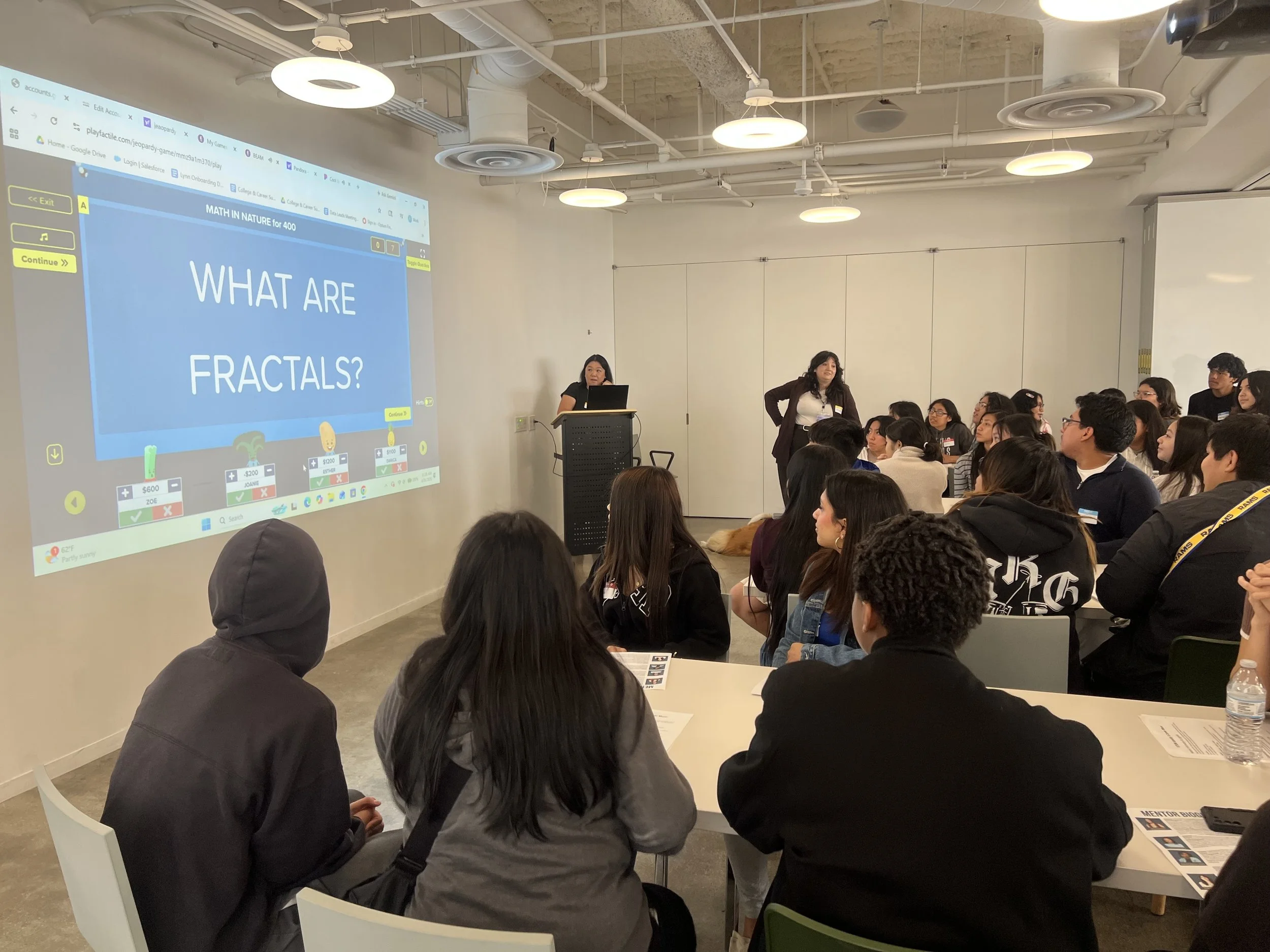  LA students explore STEM pathways during a career mixer with STEM professionals.  