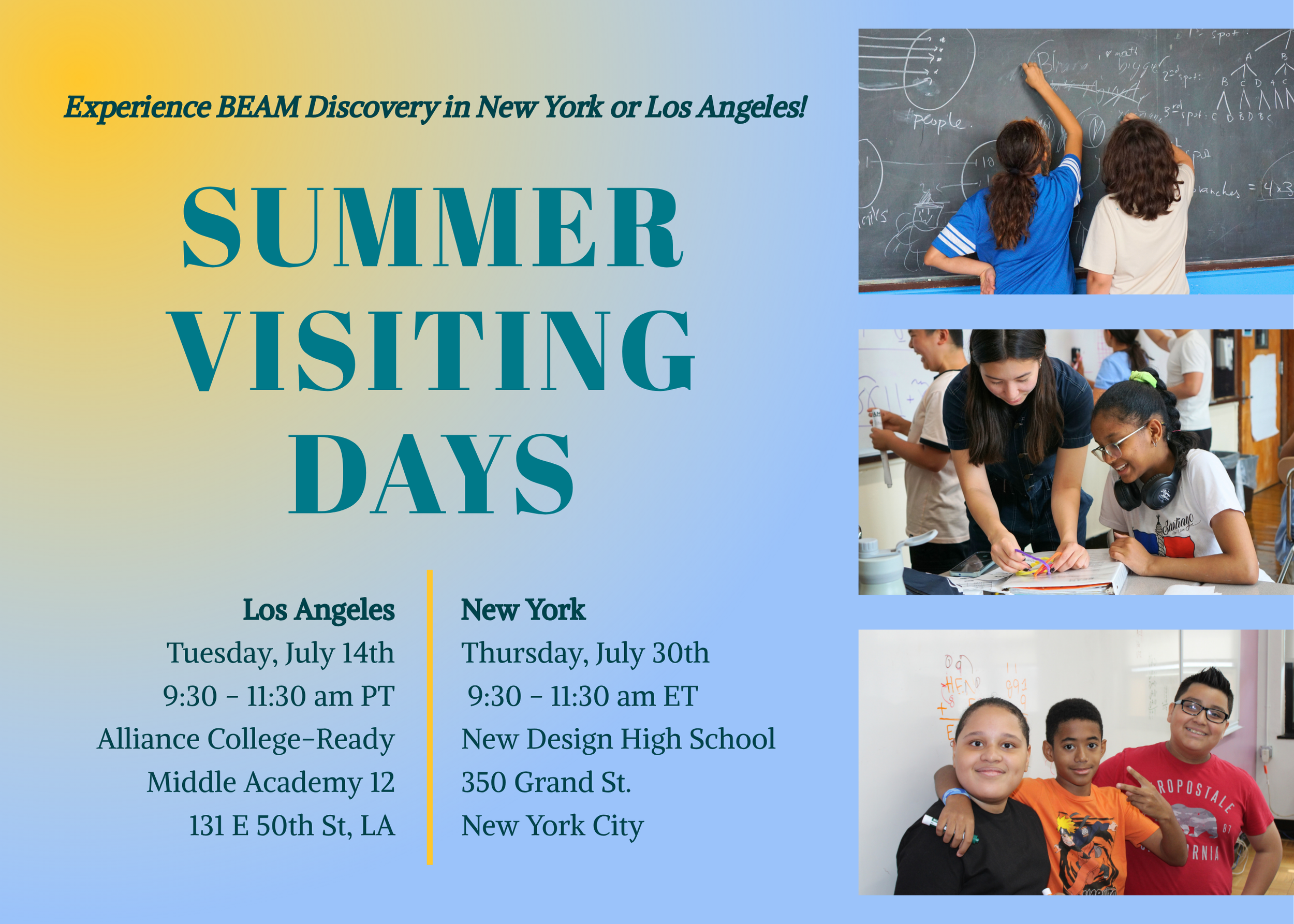 BEAM Visiting Day 2026 — Bridge to Enter Advanced Mathematics