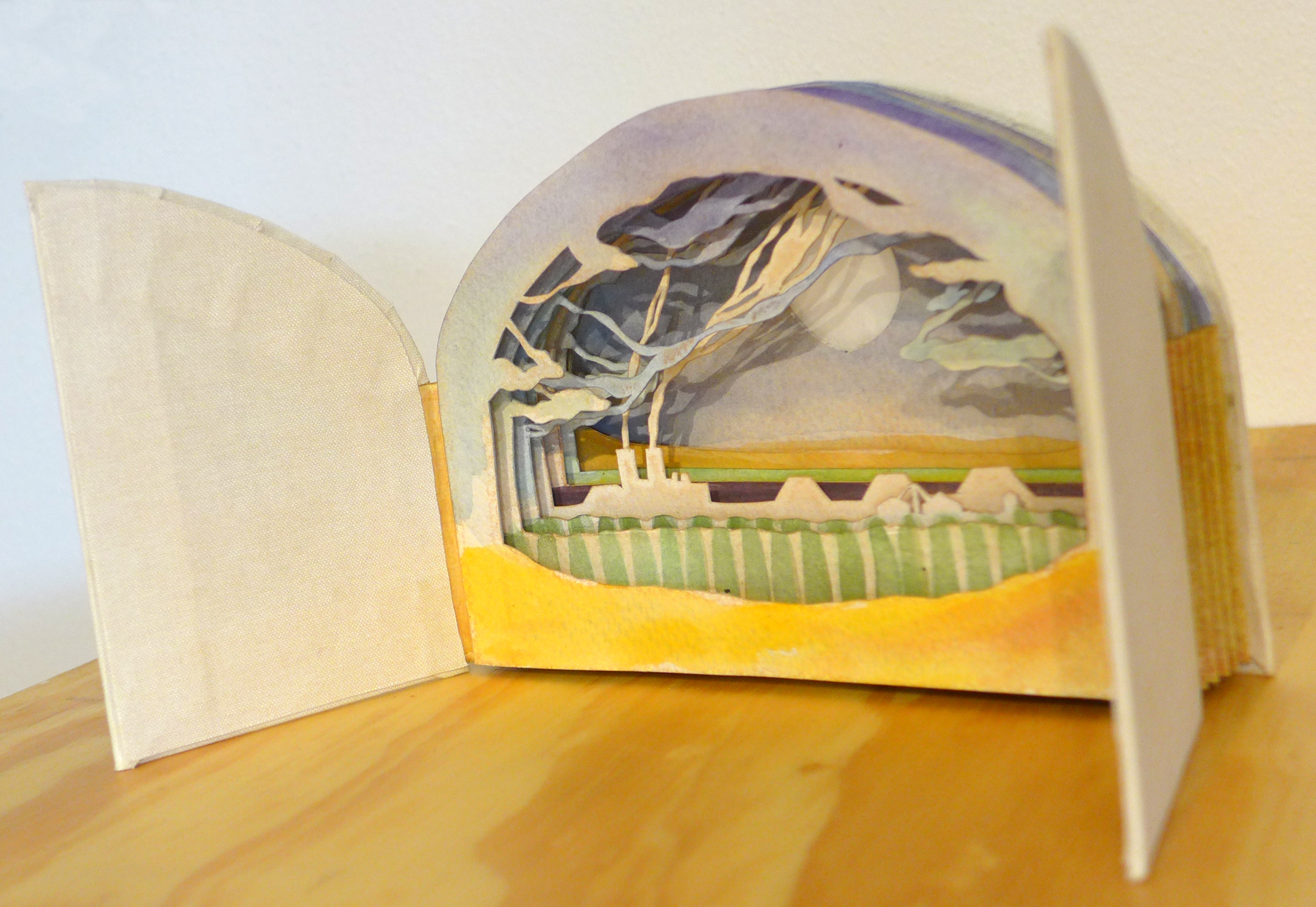 Tunnel book, Liz Kozik, Spring 2015
