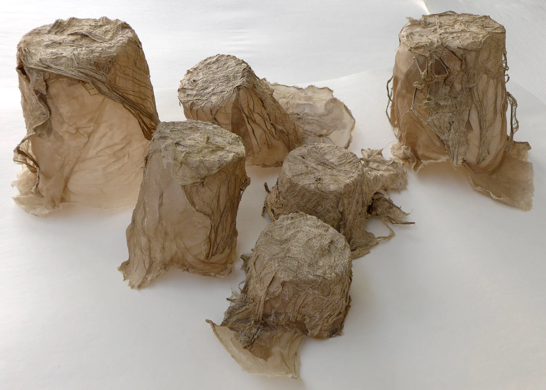 cast overbeaten abaca and kozo, Brittany Bruening, Spring 2014