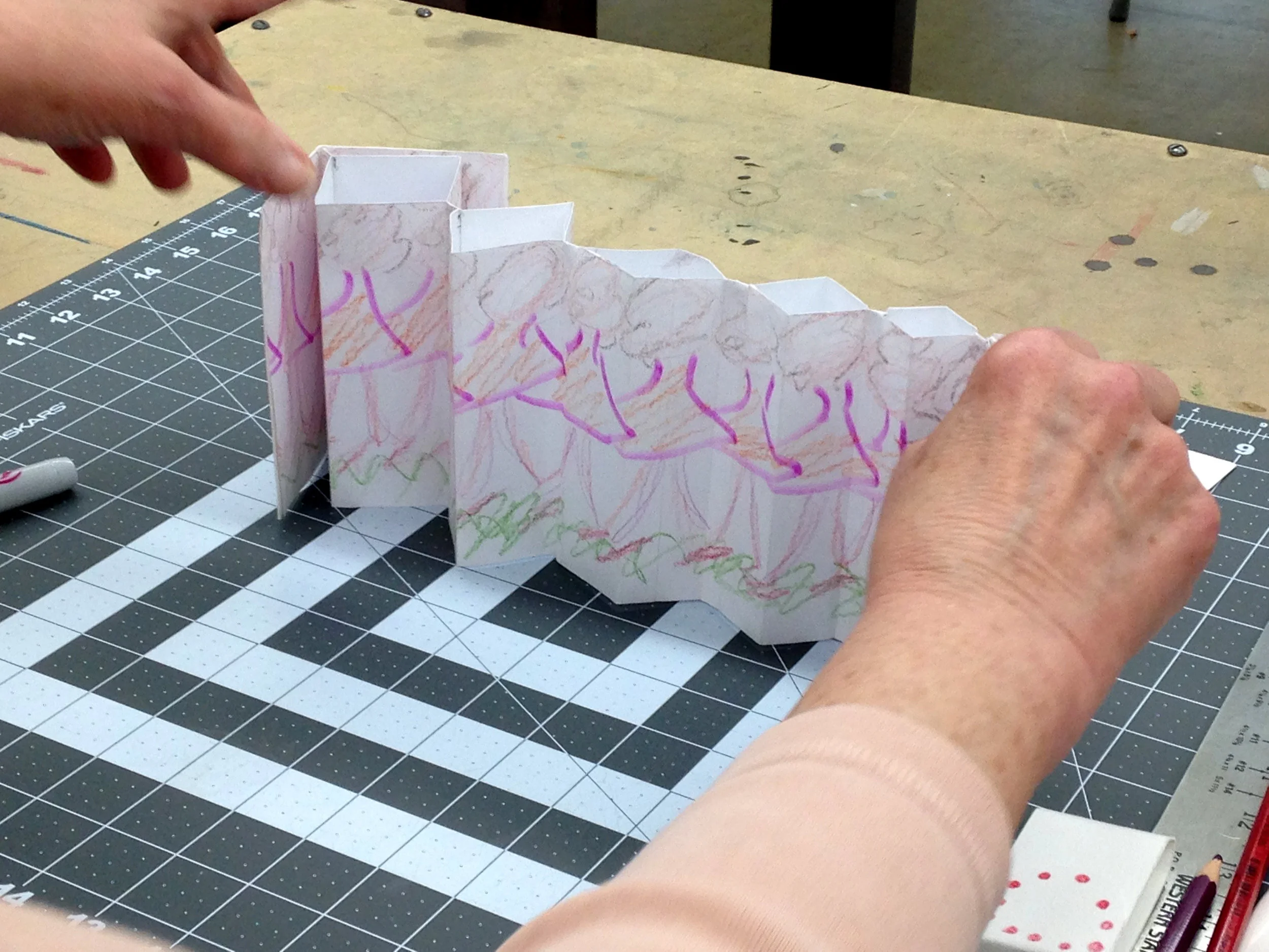 Marilyn's Fishbone Fold, Spring 2016 student, Continuing Ed