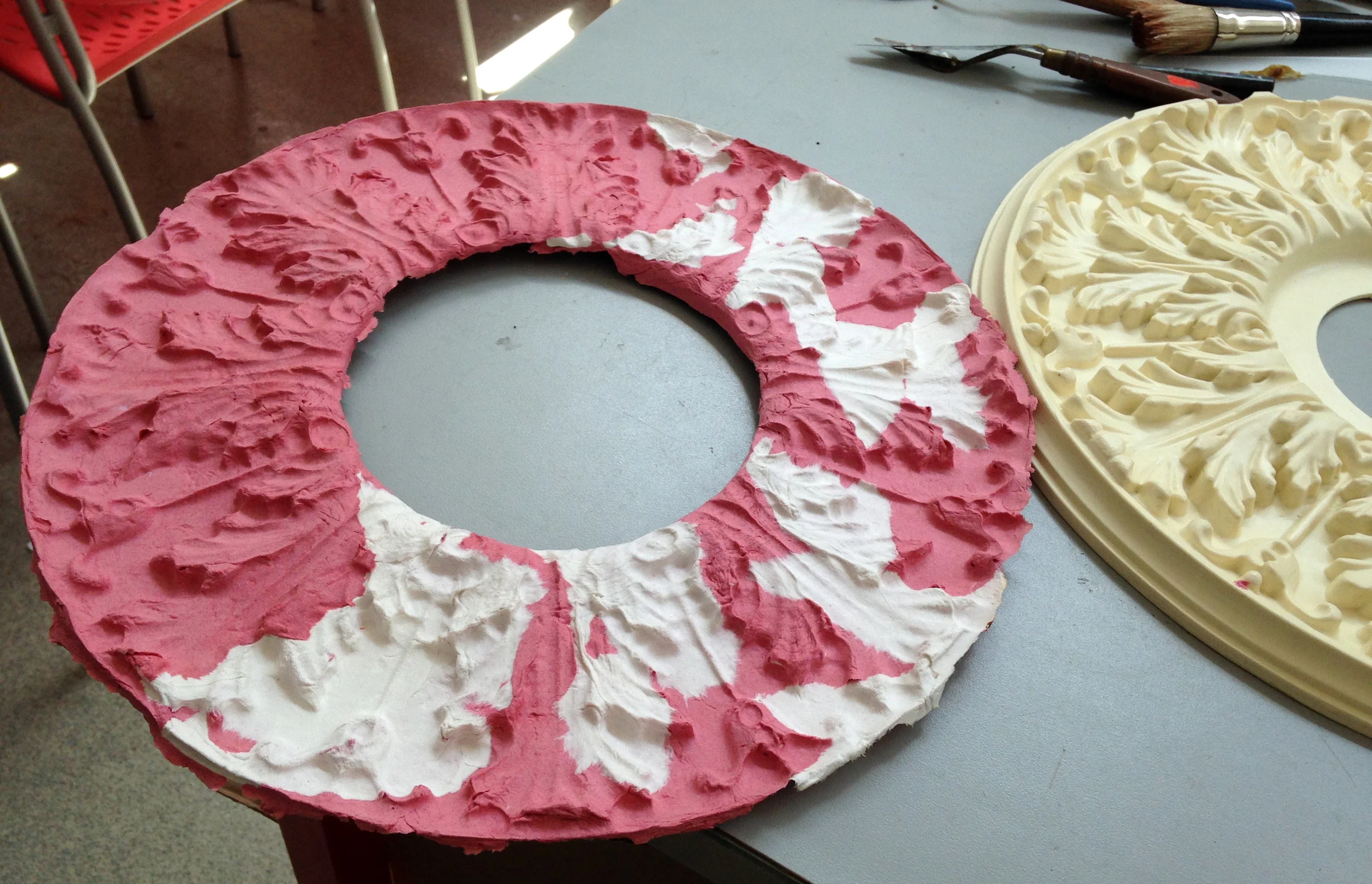 Laura's paper cast, Summer 2016 Cont Ed