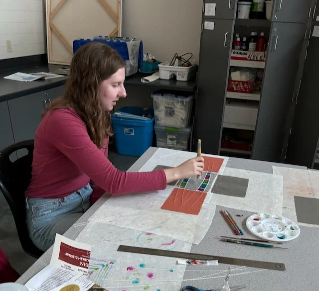  Edgewood College, casting paper workshop, Fall 2024 