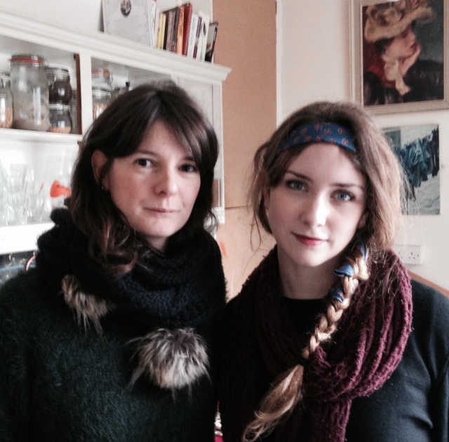 Photographer Sue Rainsford with Julie. Dublin shoot, February 2016