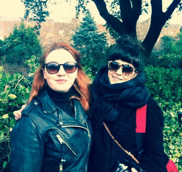 Photographer Leann Rigney with Laura. Dublin shoot, February 2016