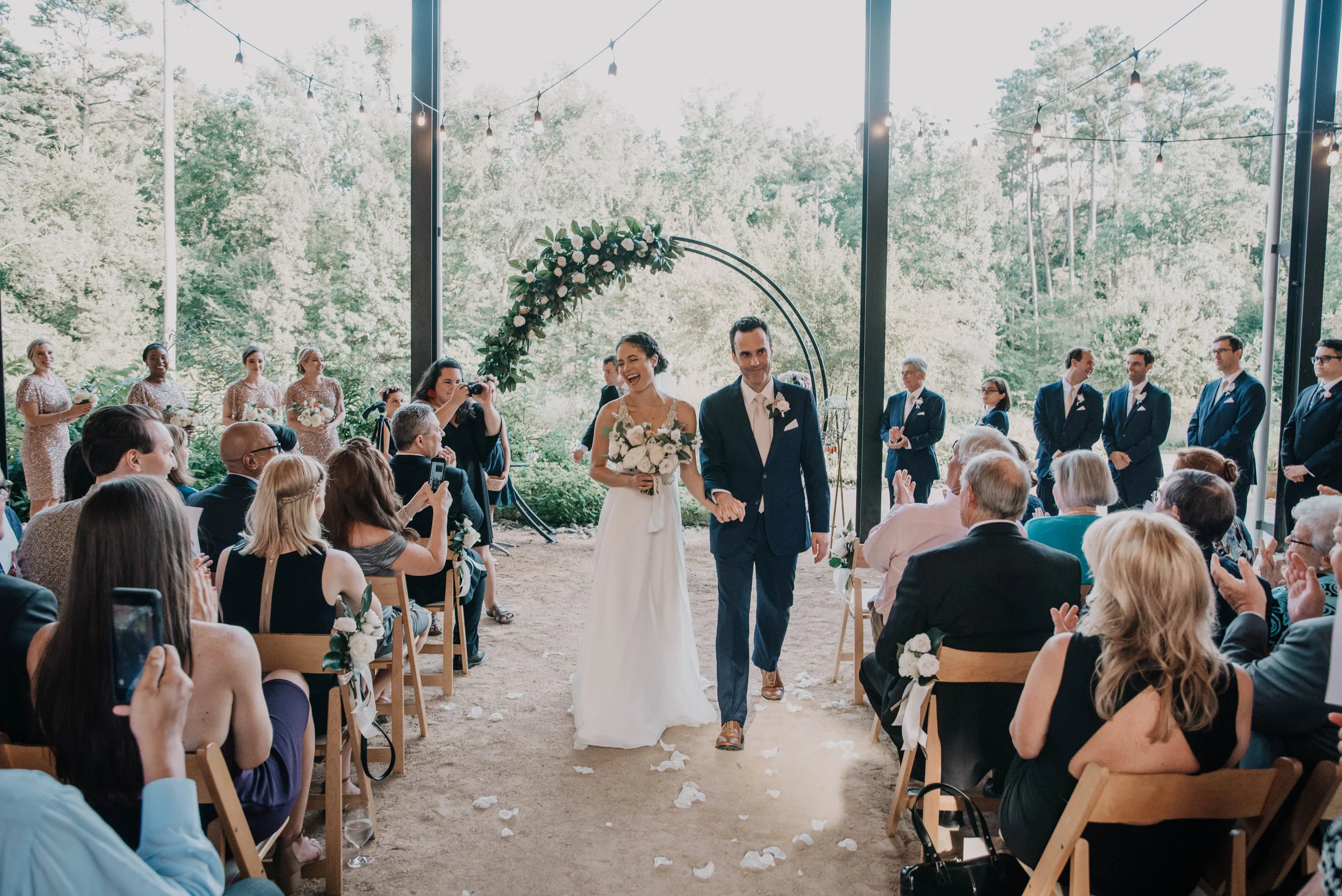 Summer Wedding at NC Botanical Gardens- Chapel Hill