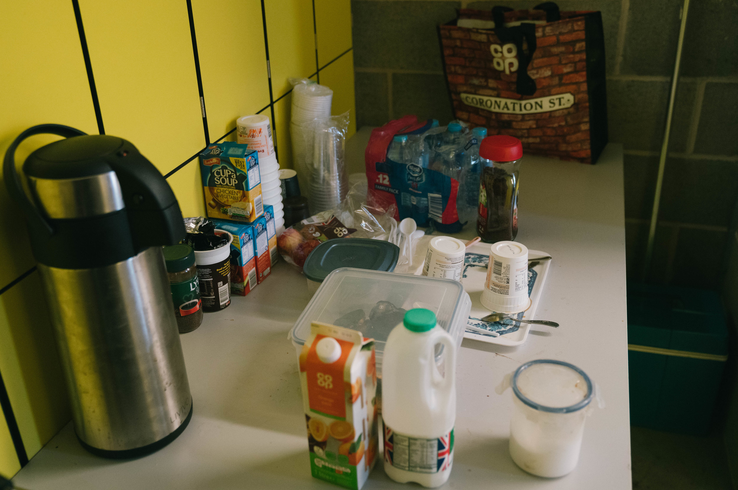  Refreshments for all to use before a match 