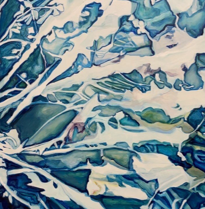 #tbt It was New Year&rsquo;s Eve when I shared a #detail from the #underdrawing stage of this #botanical #painting Here&rsquo;s a #sneakpeek of the finished #oilpainting in all its 6.5ft glory! Come see the whole painting and lots more this September