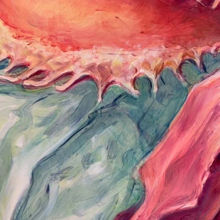 Rounding the corner on this one! See the rest of my painting @raftofsanity next Friday 2/9 for the opening of Kindred.
.
.
#detail #amandabesl #amandabeslstudio #tondo #venusflytrap #dionaea_muscipula #dionaeamusipula #venusflytrapsofinstagram #botan