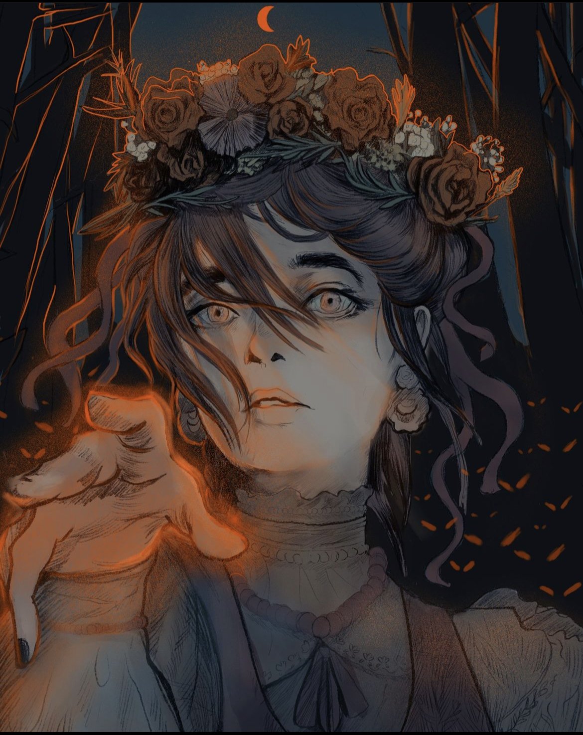 Limited Edition 'Wild Magic'  hand embellished Copper Leaf