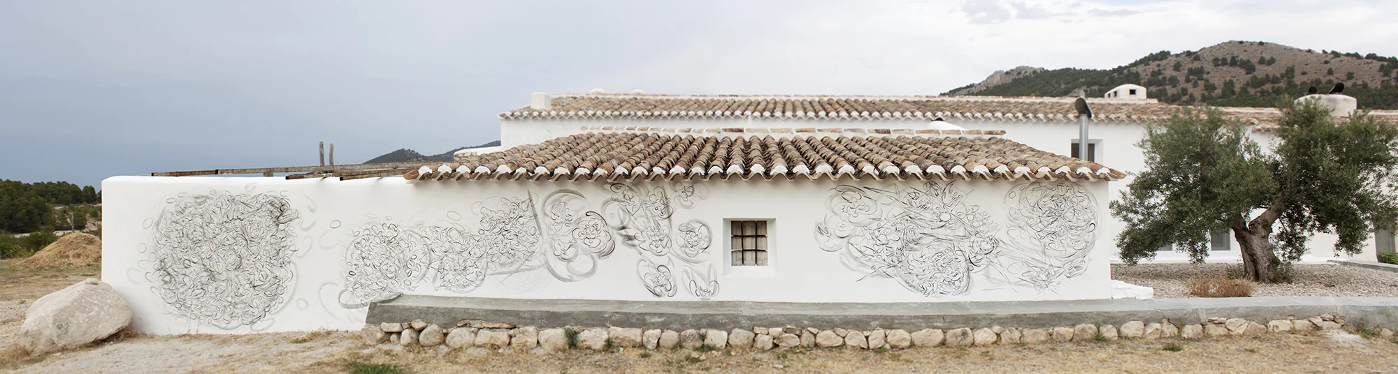SUNBURST installation general view, 2013, Joya: arte + ecología, Cortijada Los Gázquez, Vélez Blanco (Almería), Spain