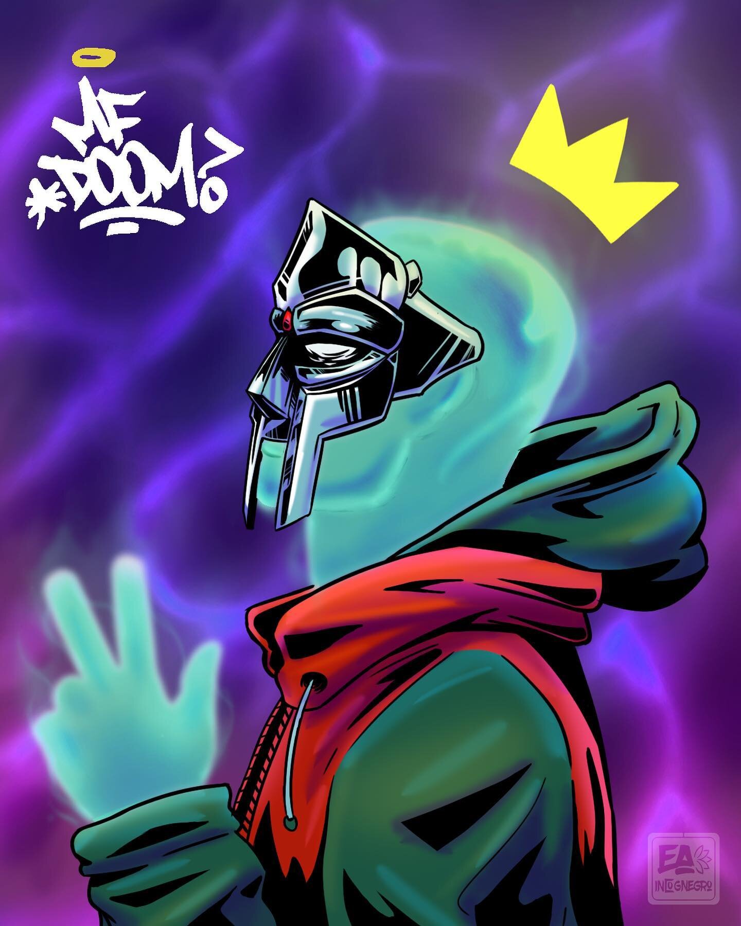 Rest In Peace to your favorite rapper&rsquo;s favorite rapper: @mfdoom . Legends never die, they stay immortal. #mfdoom #ripmfdoom #art #icon #legend #digitalillustration #hiphop #music #love