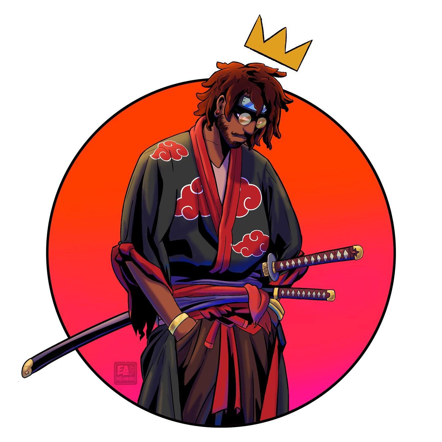 Incognegro

New logo inspired by playing lots of #ghostoftsushima 

Stickers soon?
#portrait #illustration #digitalart #naruto #anime #oc #afropunk #blackart #samurai #ninja #characterdesign