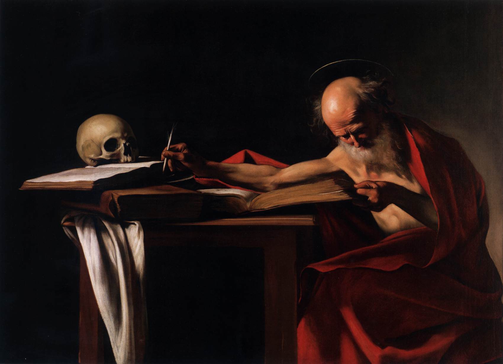   Caravaggio  Saint Jerome Writing, ca. 1606 Image: © Galleria Borghese 