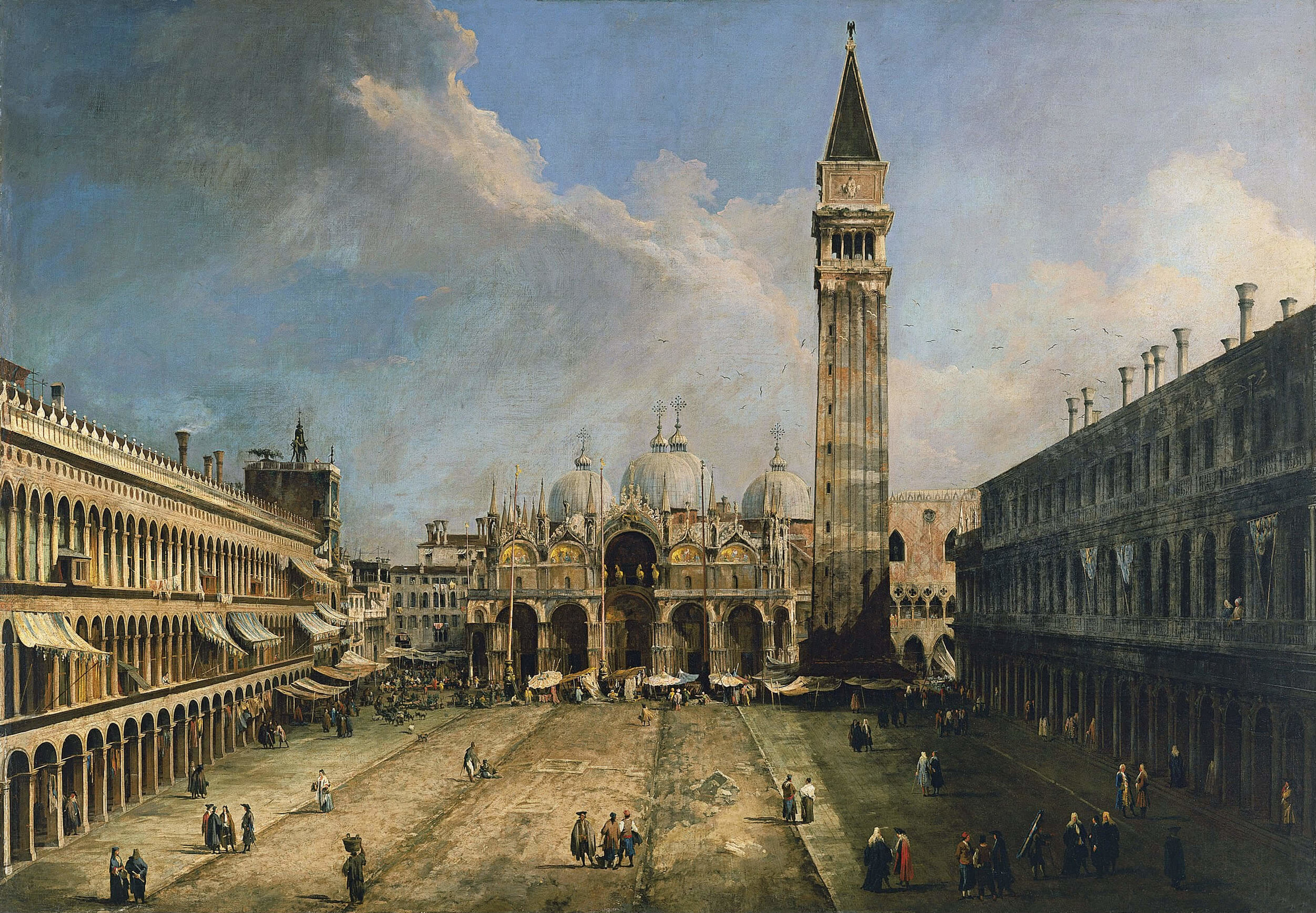   Canaletto  Piazza San Marco verso la Basilica, 1723 Image: © Museo Thyssen-Bornemisza, Madrid 