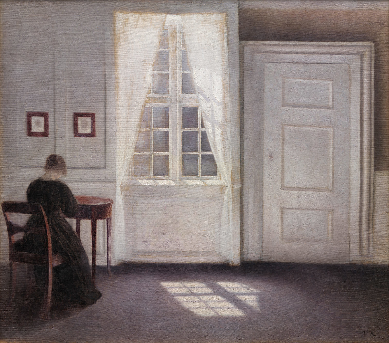   Vilhelm Hammershøi  Interior in Strandgade, Sunlight on the Floor, 1901 Image: © SMK – The National Gallery of Denmark 