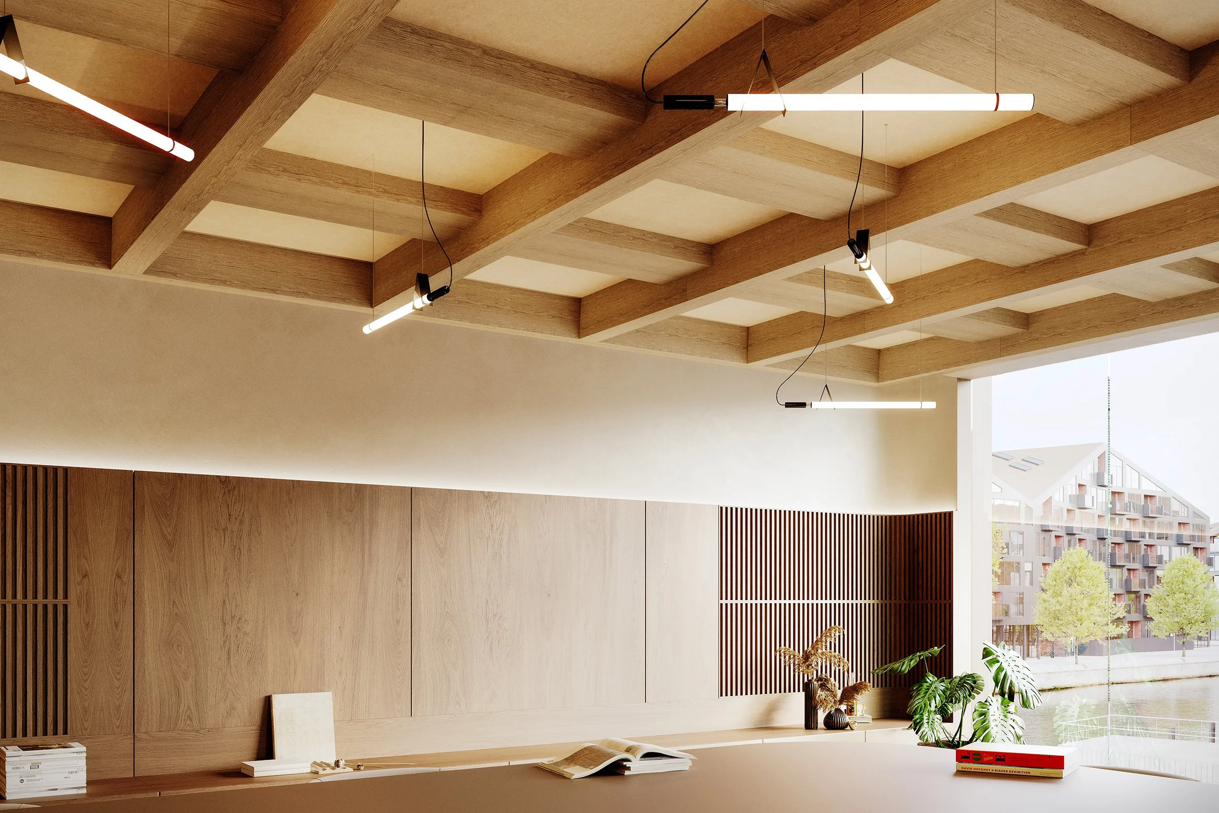   TURF design (US)  Plaid ceiling baffle Image © Imperfct* 