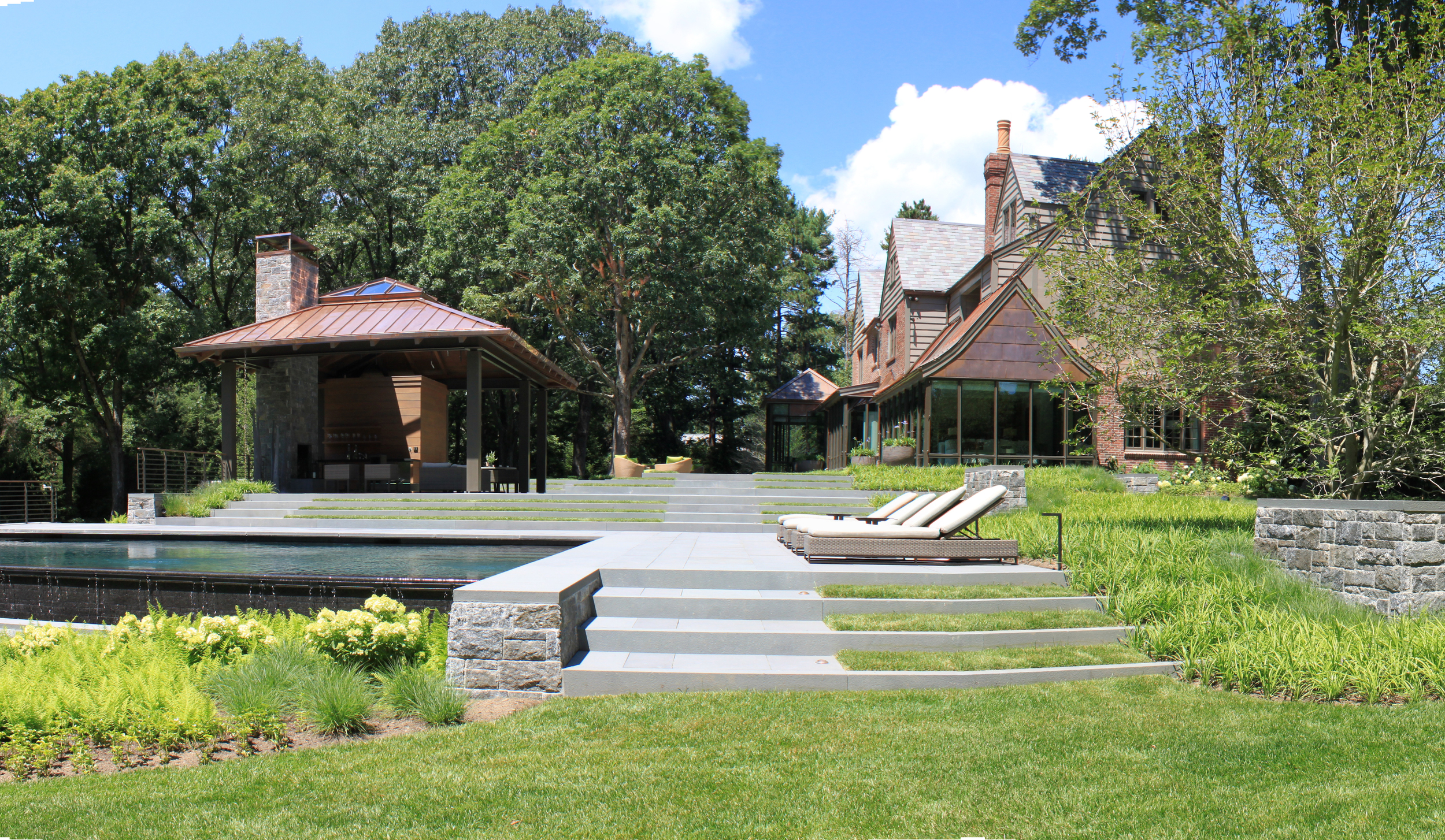 Cliff Ridge Estate, Wellesley, MA (project completed while at Dan Gordon Landscape Architects)