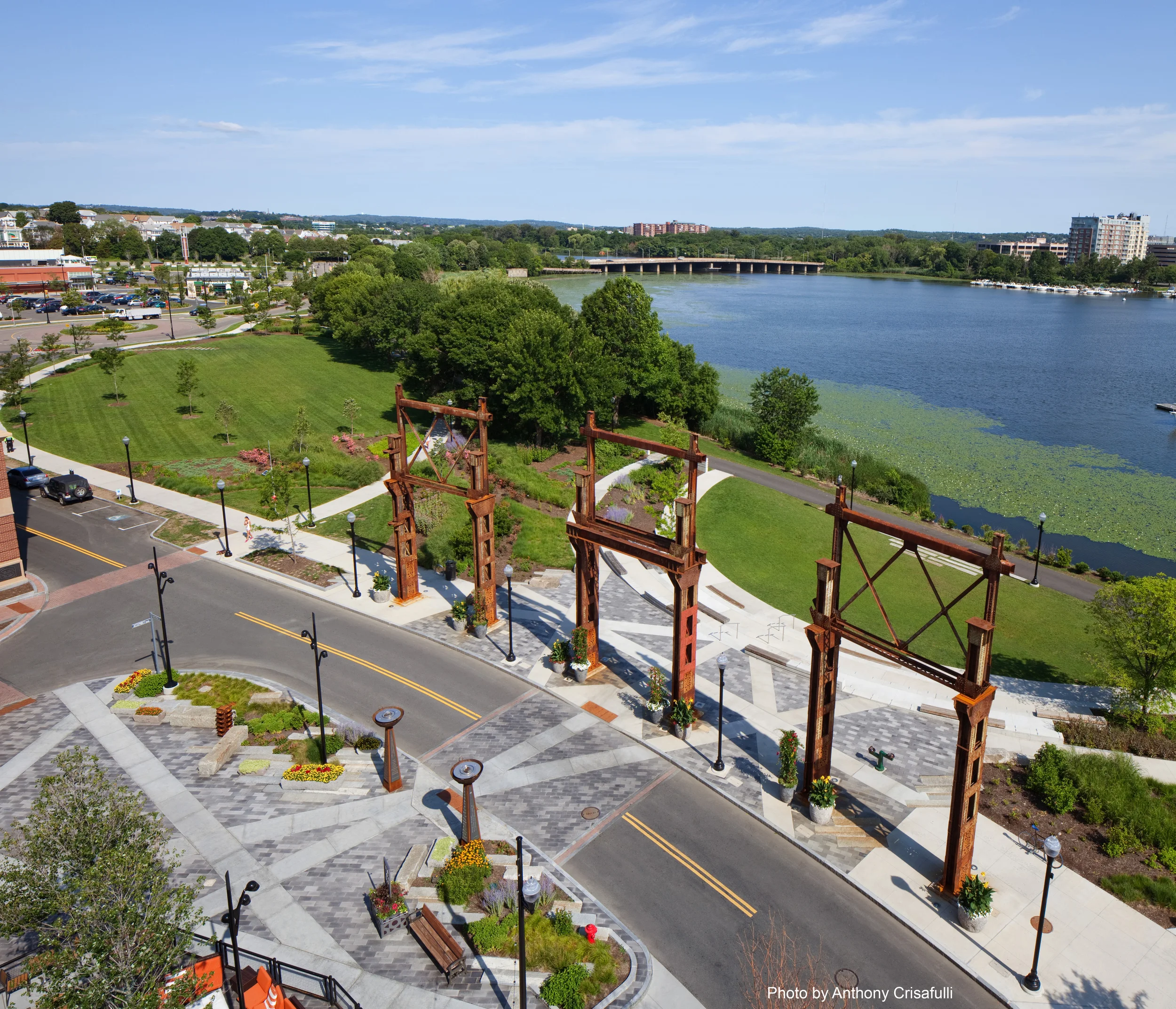 Assembly Row and Baxter Riverfront Park, Somerville, MA (project completed while at CWDG)