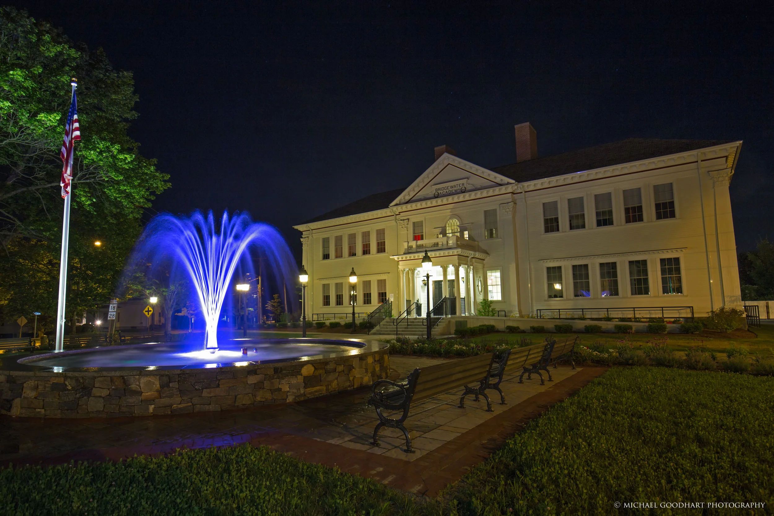 Academy Fountain and Plaza, Bridgewater, MA