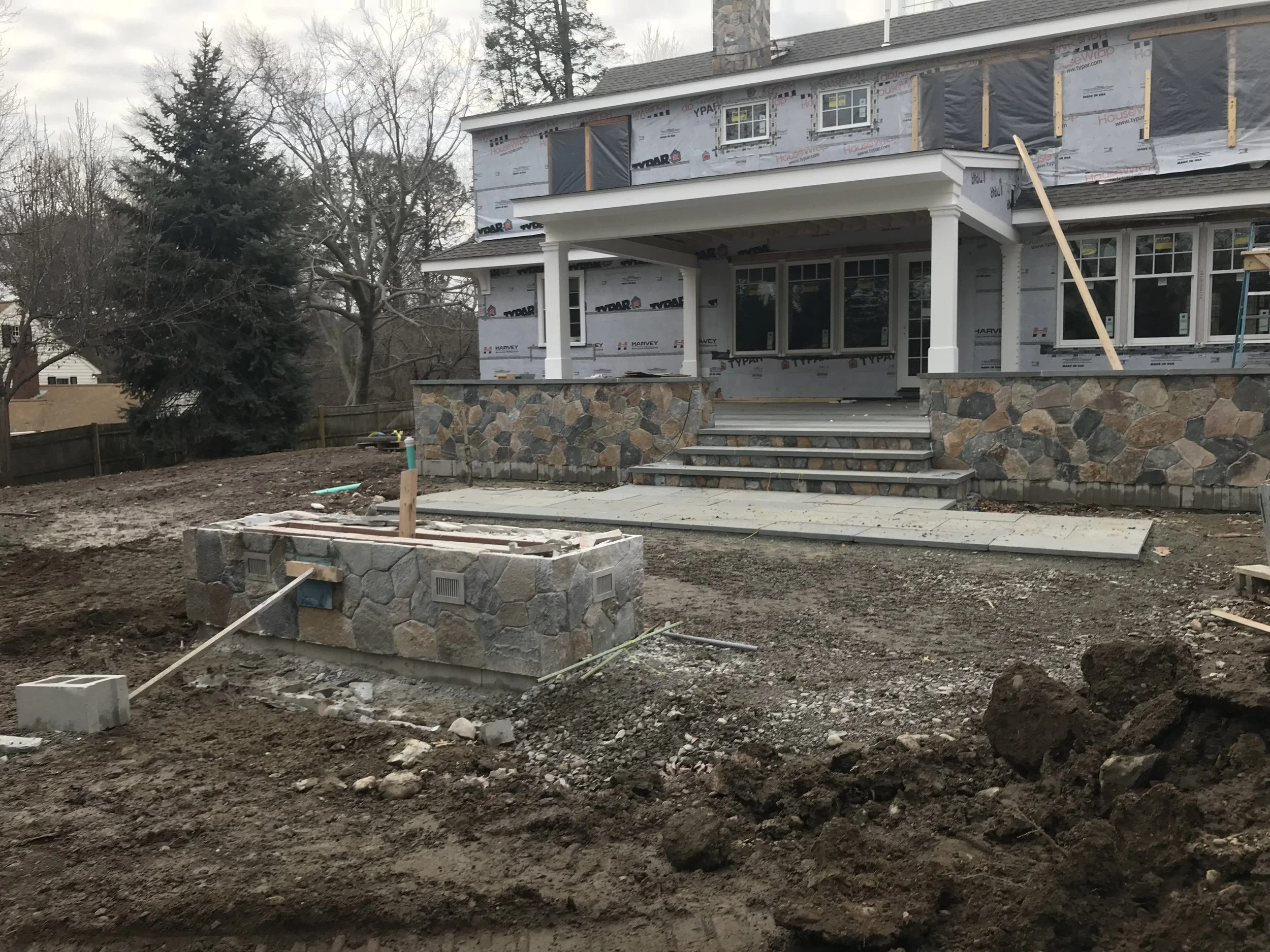 Milton terraces w/ firepit