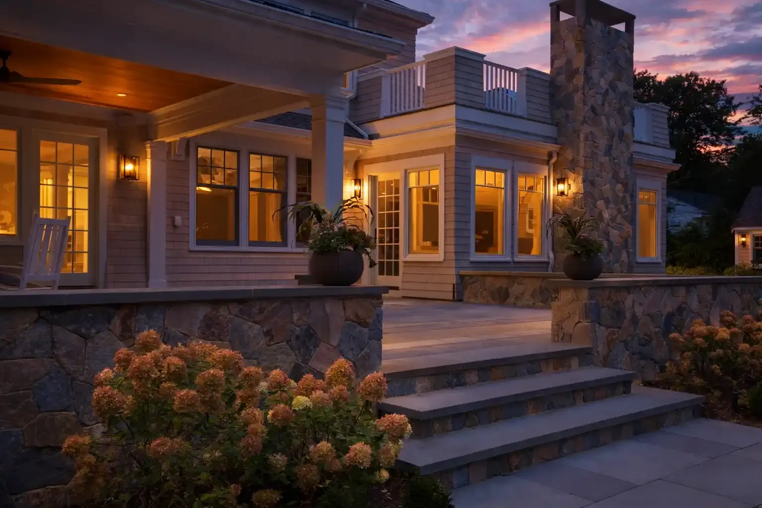 Hemlock House Bluestone Terraces