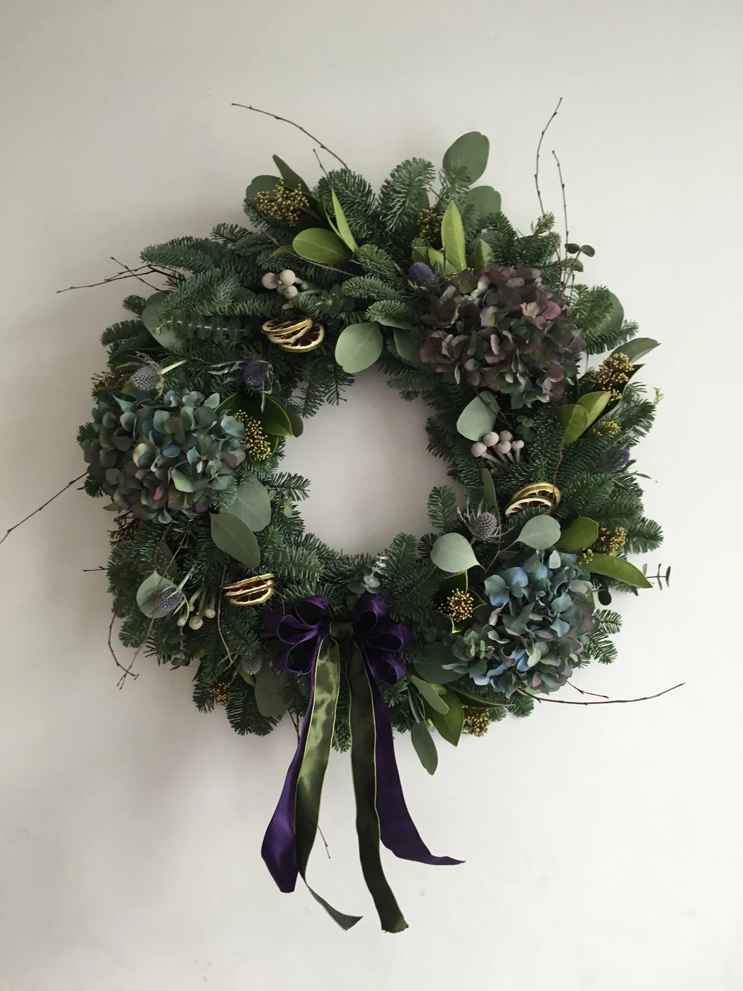 Luxury wreath decorating evening at the Intercontinental London - The O2