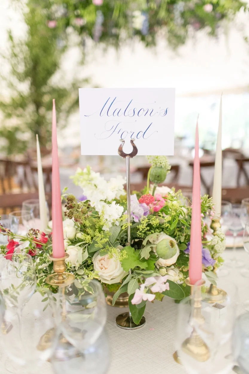 Summer marquee wedding