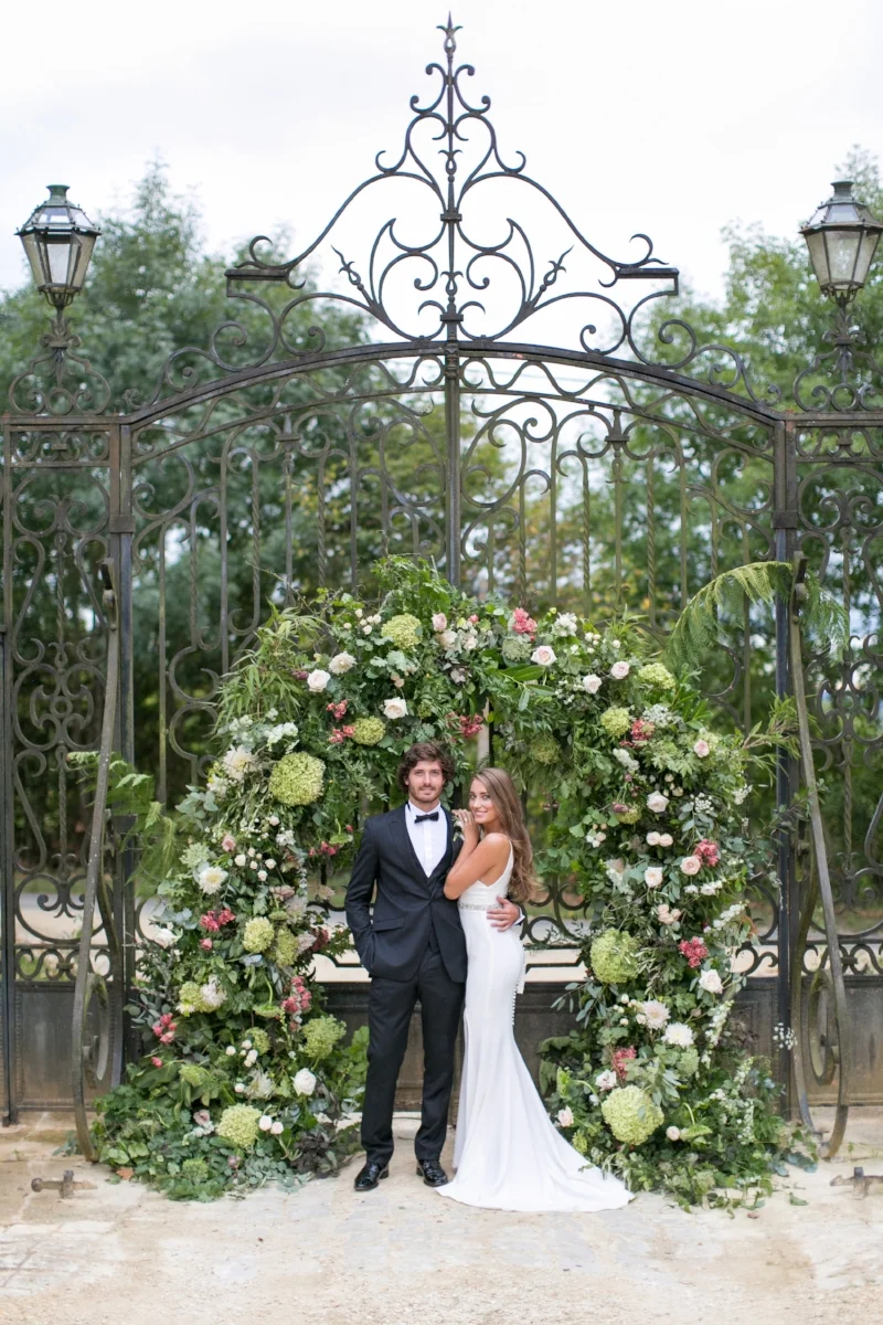 Wild floral arch