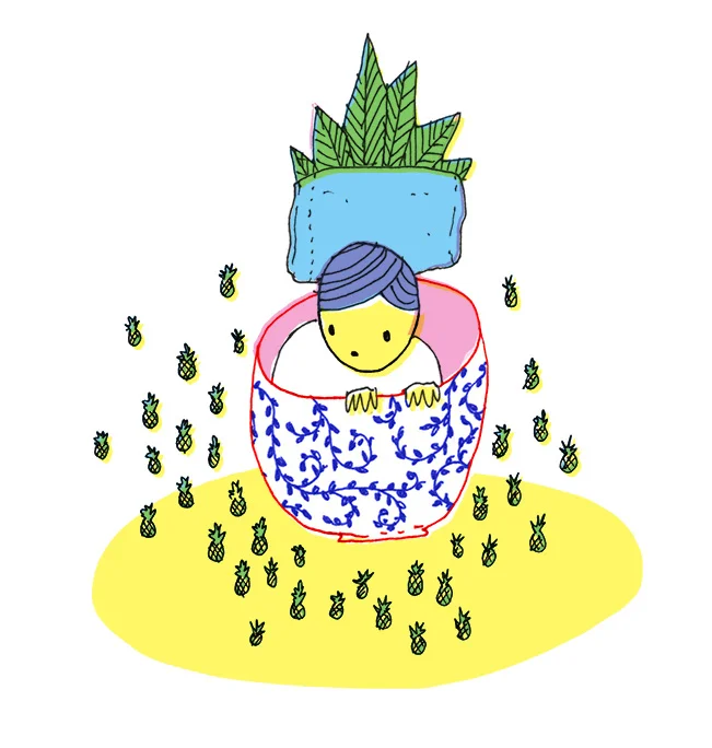 1. she awoke surrounded by pineapples.jpg