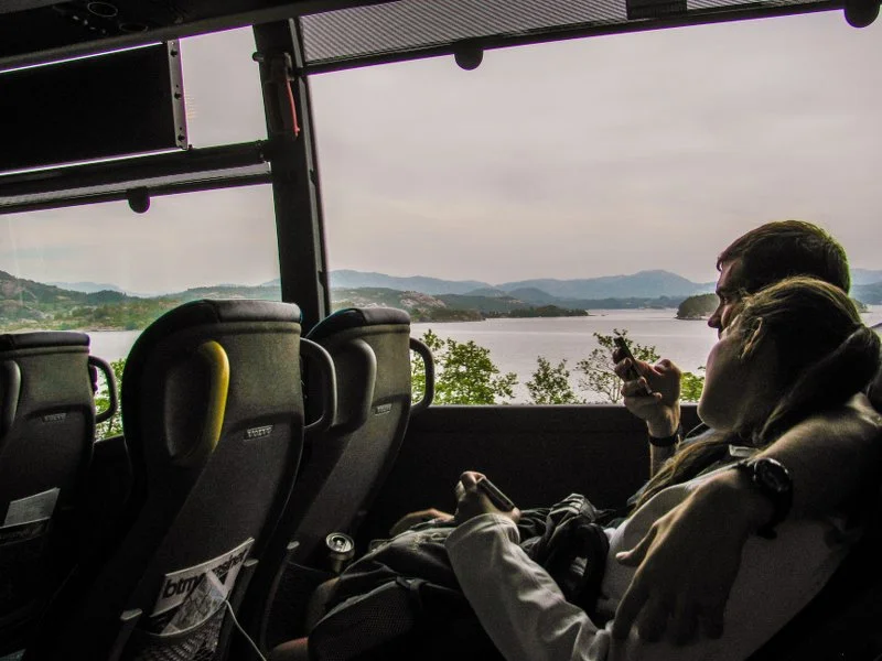 Дорога из Бергена в Ставангер, эпопея с автобусами в Ставангере и как выспаться в кемпинге Мусванген